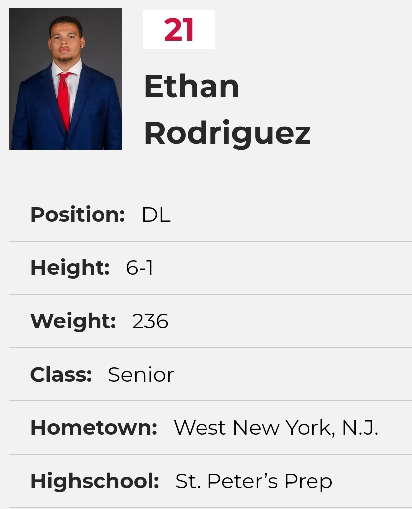 farrellportal's tweet photo. Sacred Heart DE Ethan Rodriguez entered the portal as a grad transfer; he played in 20 games during his time with the Pioneers https://t.co/B6lLZ7bBs8