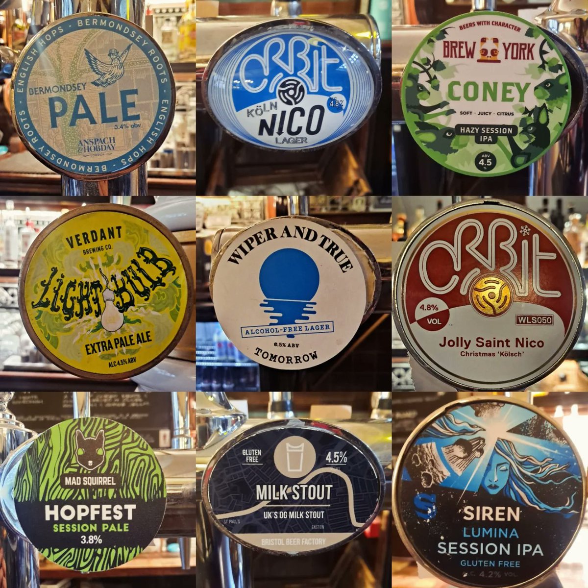 What's pouring this Wednesday, you say? 🚰

So much of the good stuff from the UK's best breweries and cider makers, we say 🤗

Here is almost everything on tap right now. We've got more cask to go on, and all our tasty BIB ciders to complete the list 📋