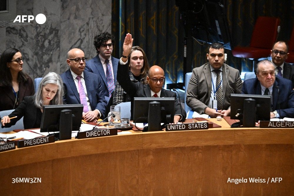 🇺🇸  Les Etats-Unis ont empêché mercredi le Conseil de sécurité de l'ONU d'appeler à un cessez-le-feu "immédiat, inconditionnel et permanent" à Gaza, un nouveau veto en soutien à leur allié israélien #AFP