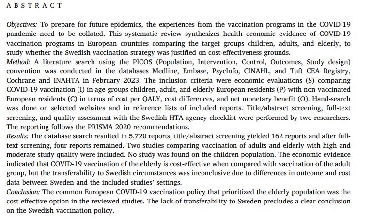 Health Economics & Evidence Synthesis NCL (@heconevsynncl) on Twitter photo New publication in Vaccine X by HEG PhD student <a href="/RohanPandey7/">Rohan Pandey</a>: " The cost-effectiveness of #COVID19 vaccination program among age-groups children, adults, and elderly in Europe: A #systematicreview". Paper link: shorturl.at/taMeu #healtheconomics RT New publication in Vaccine X by HEG PhD student <a href="/RohanPandey7/">Rohan Pandey</a>: " The cost-effectiveness of #COVID19 vaccination program among age-groups children, adults, and elderly in Europe: A #systematicreview". Paper link: shorturl.at/taMeu #healtheconomics RT