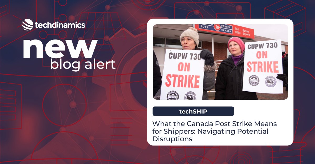 tech_ship's tweet image. The Canada Post strike is causing major delivery disruptions right in the middle of the busy holiday season. Businesses are facing delayed shipments, higher costs, and potential customer dissatisfaction.

👉 hubs.ly/Q02YVYF60

#CanadaPostStrike #Techdinamics