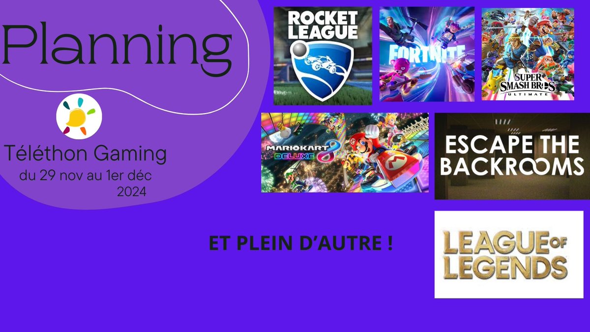 Je participe au Théléton (c'est le z-event en gros) !! Ca se passera du Vendredi 29 novembre a 18h jusqu'au dimanche 1er Décembre sur ma chaine twitch (lien en dessous).
Toute les infos supplémentaire seront posté dans la soirée ! Hâte de tous vous voir 🫶🫶!!