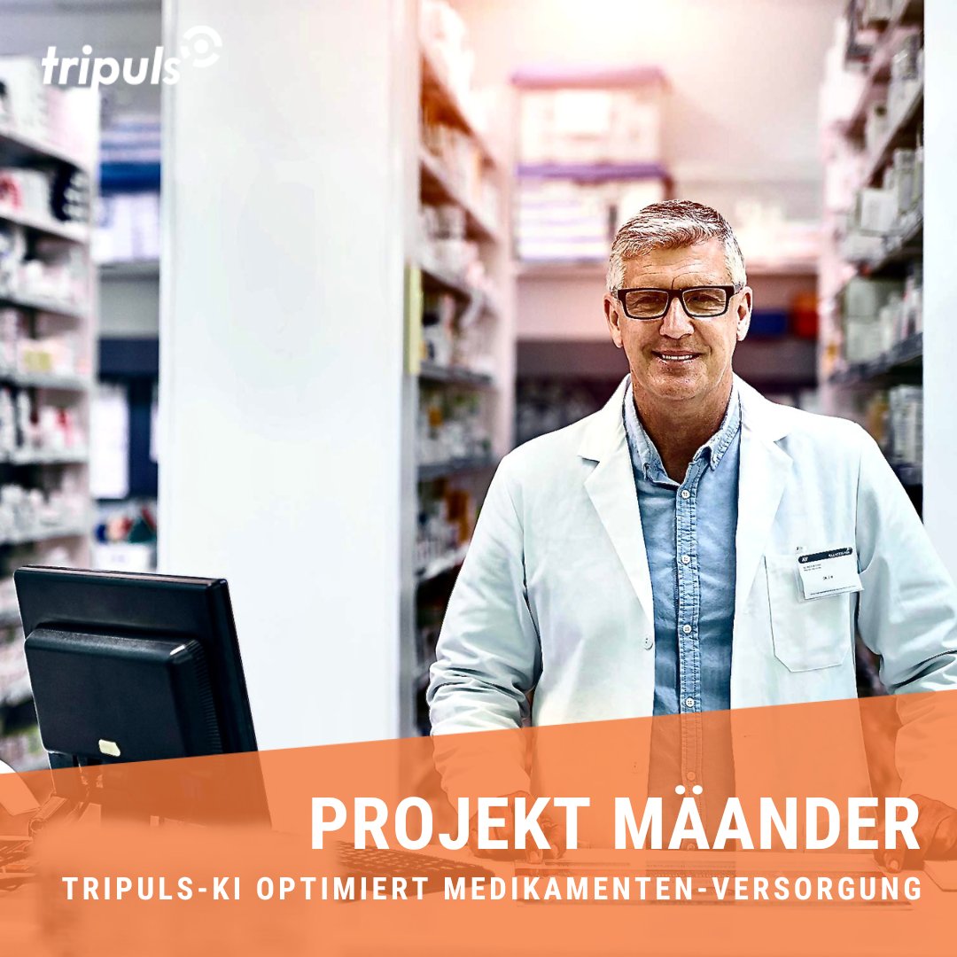 tripuls's tweet photo. Ein KI-gesteuertes Bot-System von tripuls wird künftig die Zusammenarbeit zwischen Apotheken und Ärzten in Notdiensten optimieren. Zahlreiche Ärzte der PriMa nutzen Mäander bereits für eine bessere Patientenversorgung mit Medikamenten. Mehr erfahren unter https://t.co/hfRycRGnKS https://t.co/HpwZ285Sfw