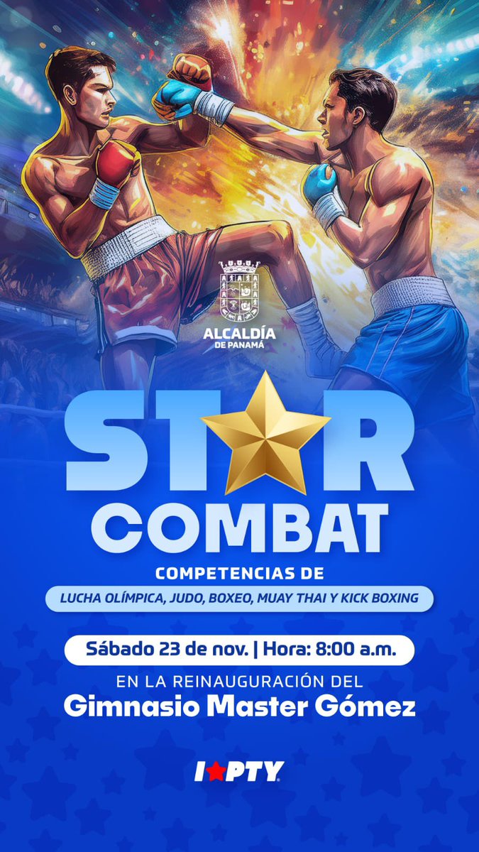 Si te gusta los deportes de contacto, este evento es para ti…
La <a href="/Panamaalcaldia/">Alcaldía de Panamá</a> bajo la sub dirección de deportes te hace esta invitación!
Te esperamos