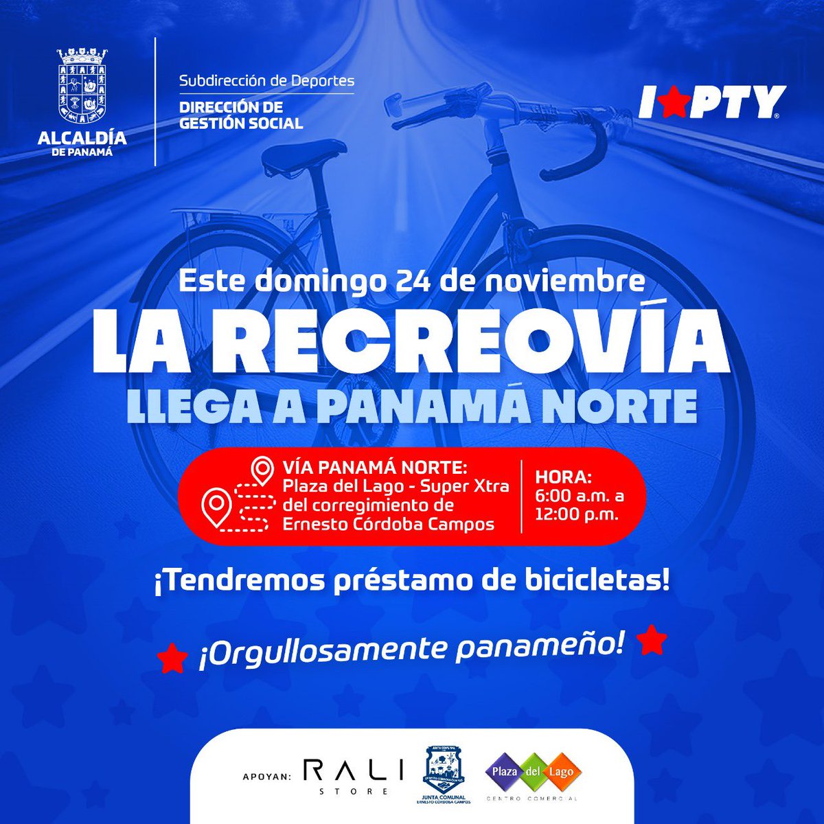 La <a href="/Panamaalcaldia/">Alcaldía de Panamá</a> bajo la sub dirección de deportes trabajando para ti, ampliando más vías activas saludables… gracias Rali, junta comunal de Ernesto Cordoba y a la plaza del Lago por su apoyo incondicional!