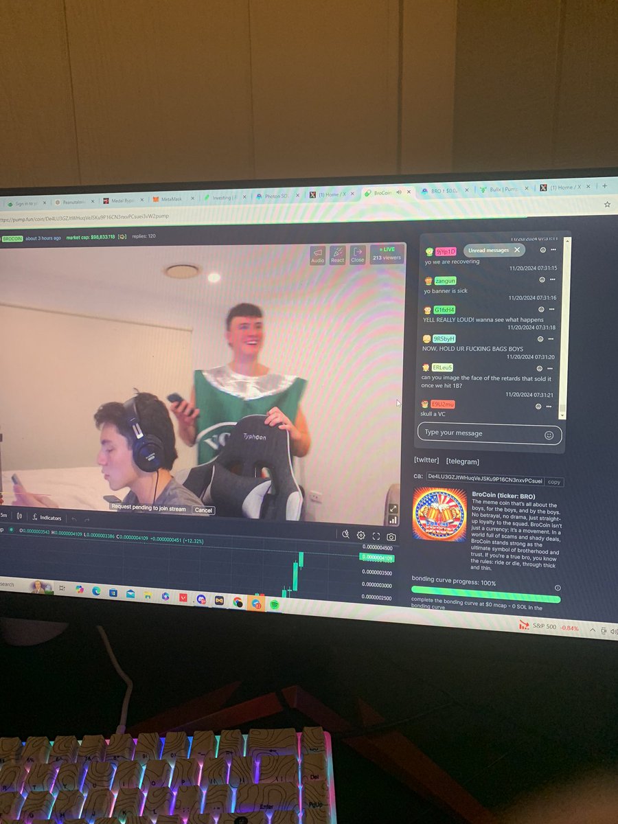 ItzSinxBTW's tweet photo. @orangie this stream funny asf 🤣 200 viewers on pump fun https://t.co/y84m9xKPo3