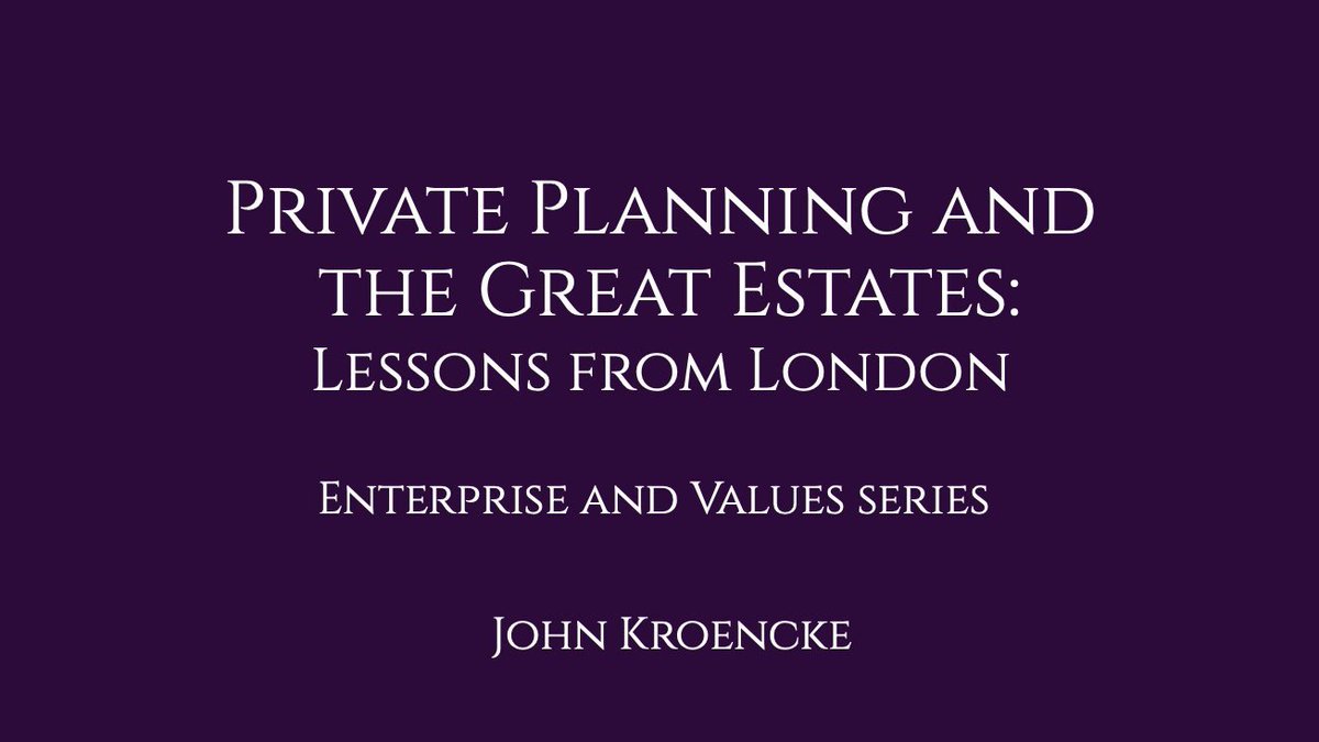 John Kroencke (@johnkroencke) on Twitter photo Urbanists often look to places like zoning-free Houston, the private places of St Louis, and privately-developed exurban communities like Irvine. There we see rules about land use emerge between residents and via developers. 
I wrote about another example.  
🧵 Urbanists often look to places like zoning-free Houston, the private places of St Louis, and privately-developed exurban communities like Irvine. There we see rules about land use emerge between residents and via developers. 
I wrote about another example.  
🧵