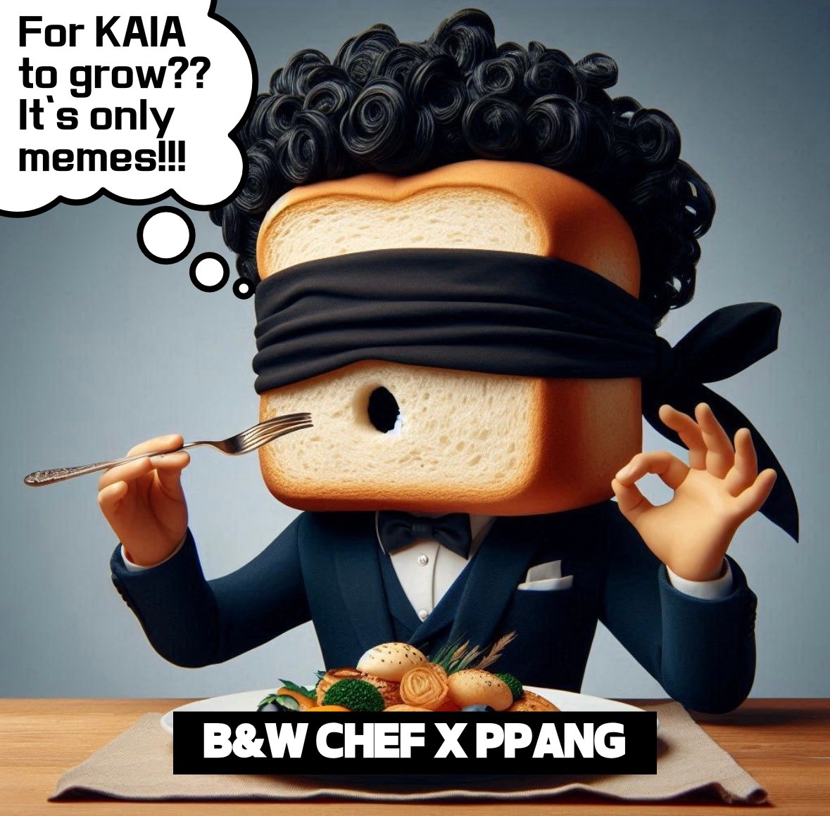 IRUN_SICK_PPANG's tweet photo. ๐งโ๐ณB&W CHEF X PPANG๐
GM~ KAIA!!
For KAIA to grow?๐
It's only memes!๐๐๐
Join us at https://t.co/1xvae8HzbL
we can push myths too with ISP!!
#KAIA #memecoin #ISP #kaiafun #ppang #IRUNSICKPPANG #kaiafunio #meme #LFG https://t.co/7Nz2vHpMA8