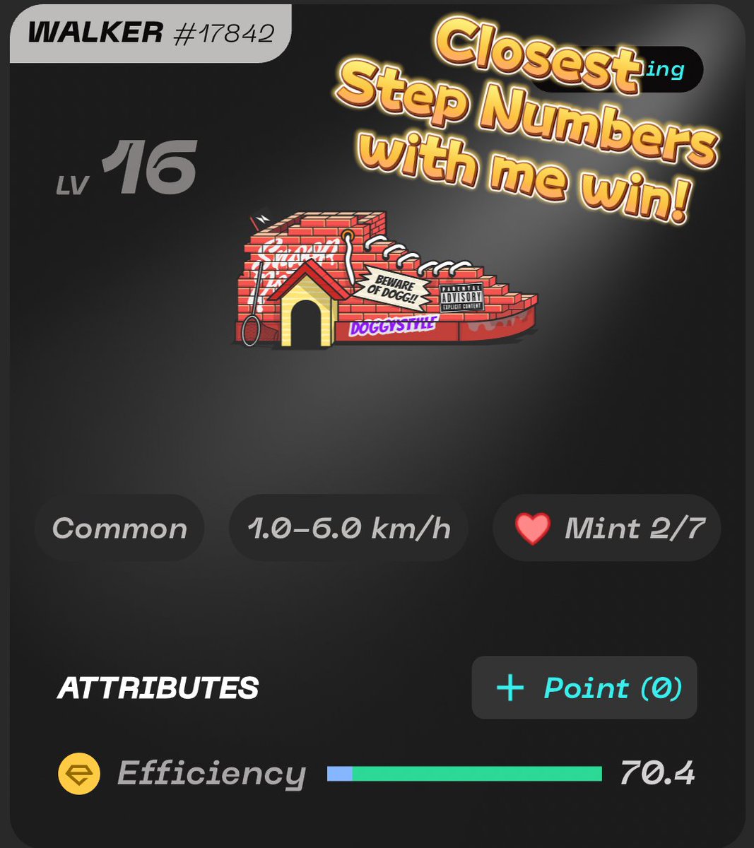 Crystal_Yingw's tweet photo. 🚨GIVEAWAY ALERT!🚨 #Giveaway   
#STEPNGO #STEPNGOHaus #STEPNGWR 

On 11/23/2024, I will walk 1.7km - 2km for #STEPNGWR event, and wondering if anyone will have same or similar numbers of steps with me ... 🤔 

Let's walk together and check it out! 🥰 I will pick 6 winners whom has the closest step numbers with me.

Rules: 
1. Like♥️, Follow 🫂, Retweet🔄
2. Post #STEPN or #STEPNGO run record screenshots with distance over 1.61km, and within 11/23/2024 0 am - 23:59 pm UTC.
3. If you use #STEPN, you can post your run record screenshot, there have steps numbers on it. 
4. If you use #STEPNGO, please provide another screenshot for step numbers.

Prize for 6 winners:
1⃣ Haus Guest 3 Energy 3 Weeks with 9-1 Earnings split
2⃣ to 6⃣100 GMT each

Let's have some fun! 😃