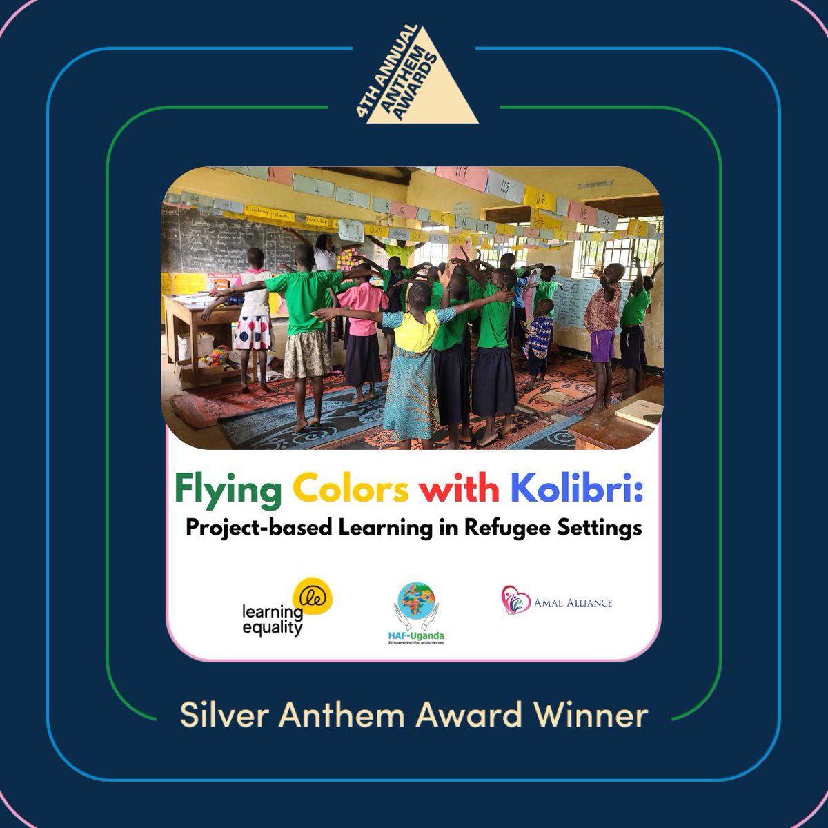 Learning Equality (@learneq) on Twitter photo We are thrilled to announce that Flying Colors with Kolibri: Project-based learning in #refugee settings is a silver medal winner at the <a href="/anthemawards/">anthemawards</a>!
Thank you everyone who voted, we are humbled by the recognition, as this project means a lot to us: le.fyi/flying-colors We are thrilled to announce that Flying Colors with Kolibri: Project-based learning in #refugee settings is a silver medal winner at the <a href="/anthemawards/">anthemawards</a>!
Thank you everyone who voted, we are humbled by the recognition, as this project means a lot to us: le.fyi/flying-colors