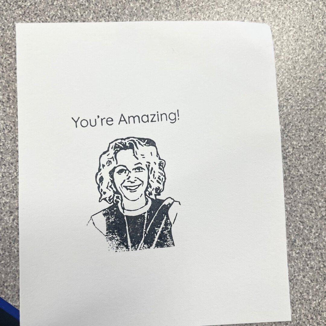 RileyprintShop's tweet image. A fun way to tell someone they’re amazing! ✨ Who’s getting a face stamp next?

📸 : Alan

#rubberstamping #selfinkingstamp #facestamp #feedbackstamp #makeyourmark #smallbusinessowners #supportsmallbusinesses #smallbizsquad #stampit #spreadjoy