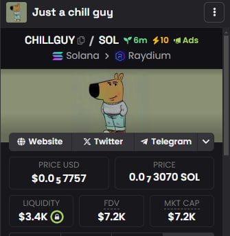 Just a chill guy | SOL tweet media