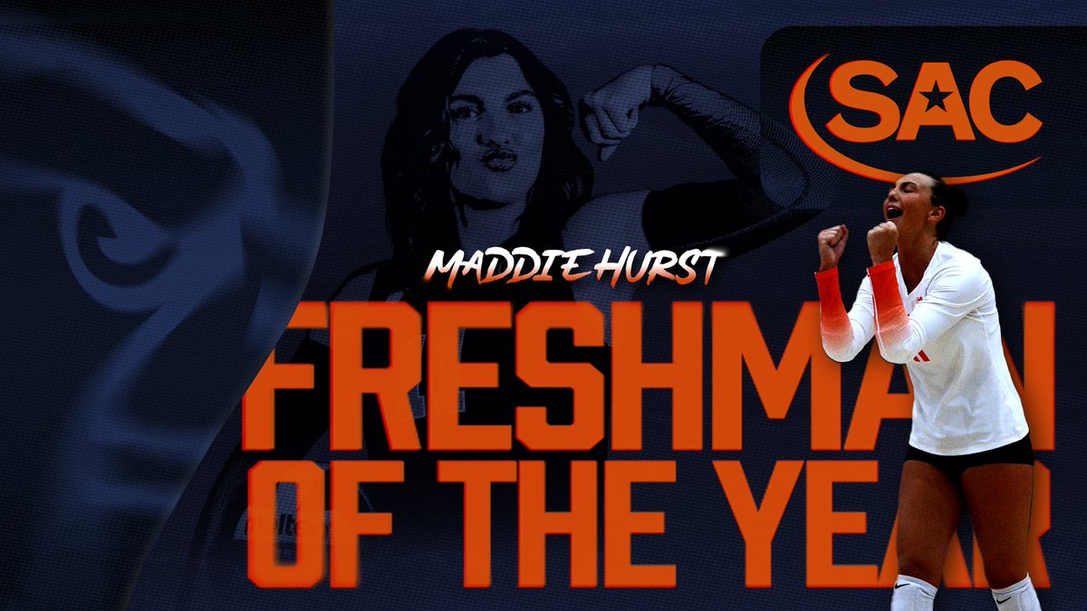 THAT'S OUR FRESHMAN!!! 

<a href="/maddiehurst3/">maddie hurst</a> has been named the 2024 SAC Freshman of the Year!

📰: cneagles.com/x/1bopl

<a href="/CarsonNewmanVB/">C-N Volleyball</a> x #TalonsUp