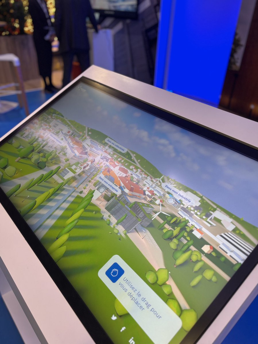 La ville modèle en #web3D "Solutions Bas Carbone" réalisée par Bright pour EDF est sous les projecteurs du #SalonDesMaires !