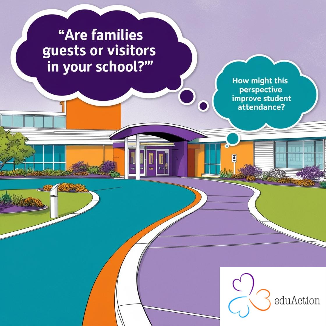 3Nbcts's tweet photo. Sustaining an improved student attendance is more than tracking days or a phone call. It's how we view parents and families.  As guests or as visitors?  The difference matters! Come Join Us in shifting this perspective. #3nbcts #student-attendance#3nbcts #studentattendance https://t.co/HMbrqn21nR