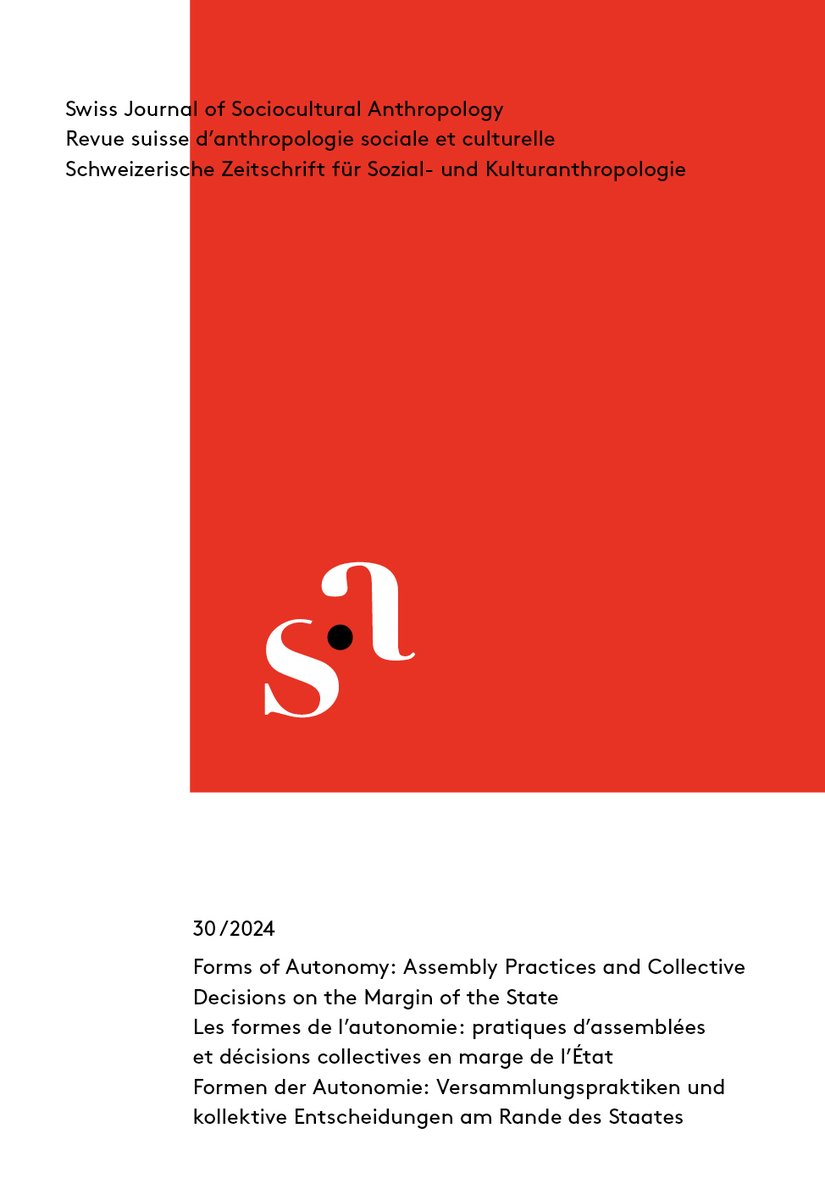 Swiss Journal of Sociocultural Anthropology tweet media