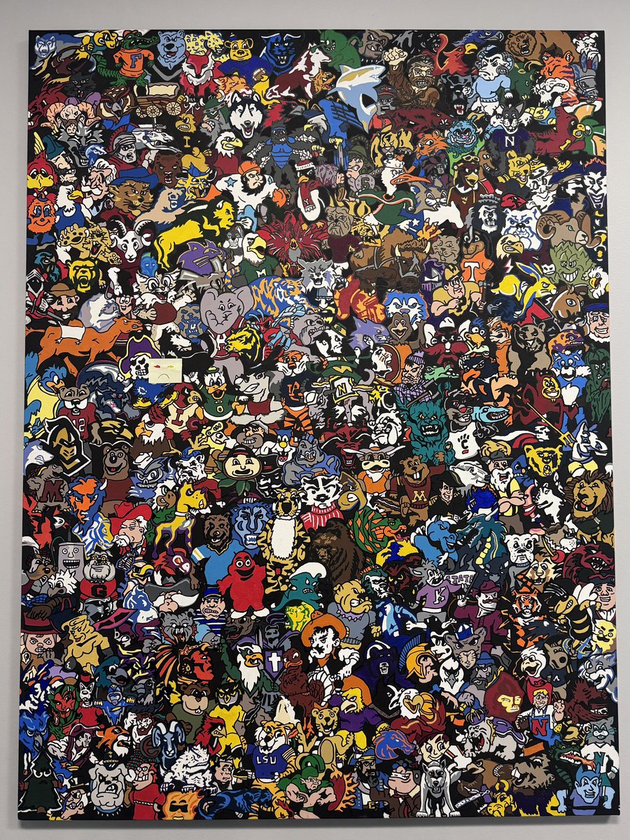 alison_renner's tweet image. Working from a different office today. I get to appreciate “the mascot painting” all morning.

Where is your school at?