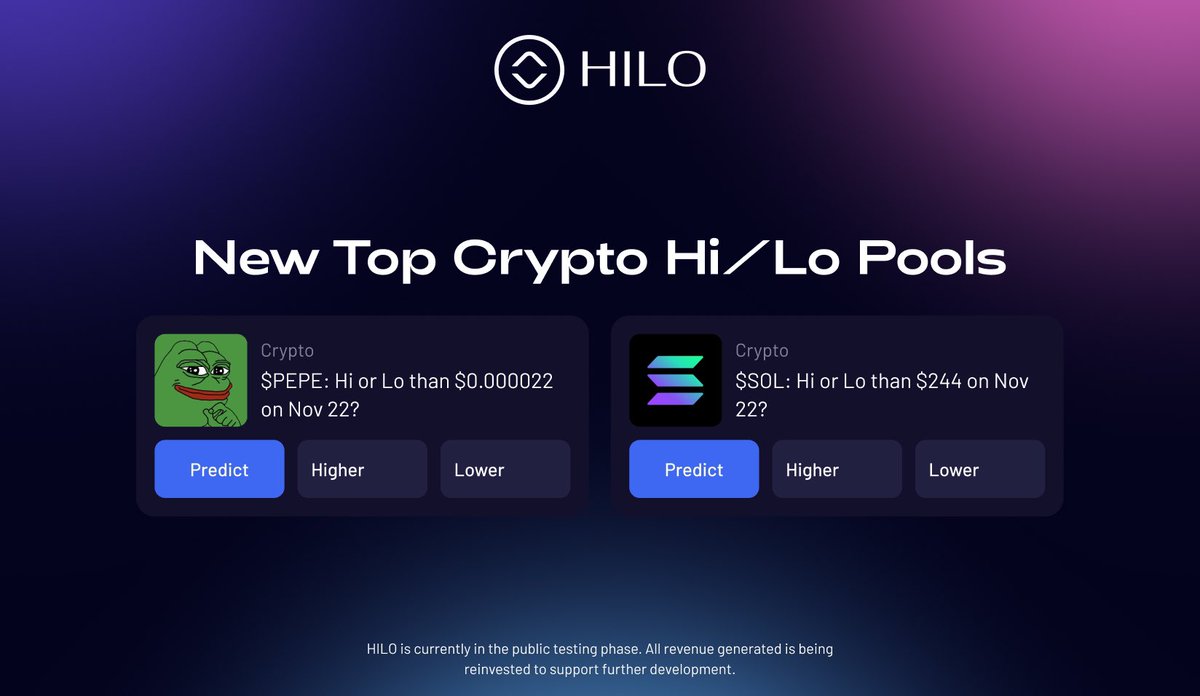 hilotoken's tweet photo. Top coins are showing strength. What’s your prediction for $SOL and $PEPE?

Let us know which coins you want to see next 👇🏼

$HILO https://t.co/AhFabUG4Bo