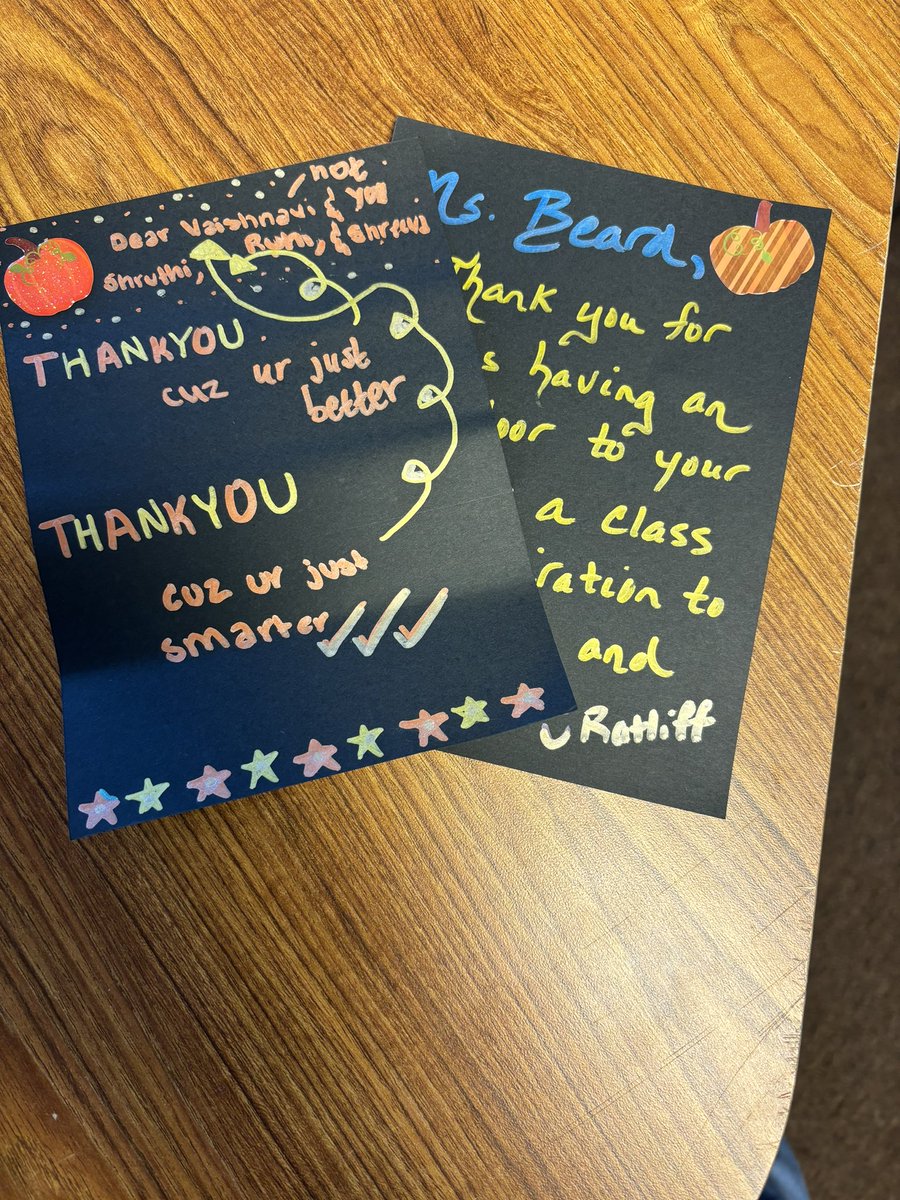 Writing Club looked for inspectional thankful quotes or wrote a note of Thanksgiving - blank paper and metallic pens are always inspiring!