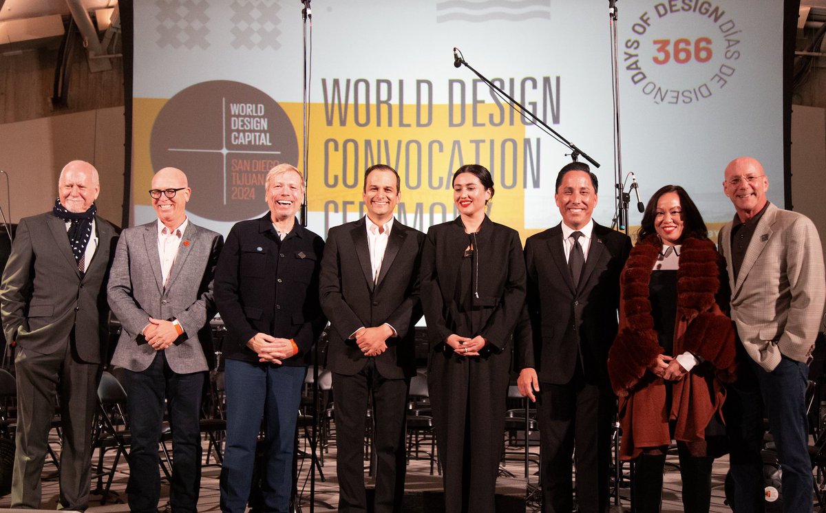DesignLabUCSD's tweet image. The Design Lab was proud to co-host the World Design Convocation Ceremony at Epstein Family Amphitheater last weekend. While we said goodbye to the San Diego Tijuana designation, we welcomed the future of our cross-border collaboration, and proudly passed the torch to Frankfurt…