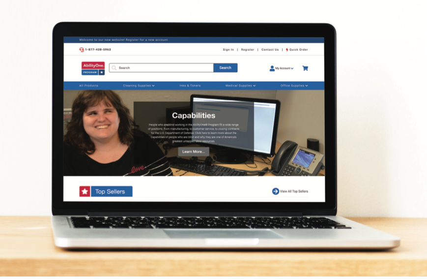 VSGCommerce's tweet photo. Transforming ecommerce for social impact! @VSGCommerce partnered with National Industries for the Blind (NIB) to create a seamless digital experience for people who are visually impaired. Read more. https://t.co/ibvI62h4ov #OCC #Accessibility  #B2B https://t.co/Sb2lblXTRS