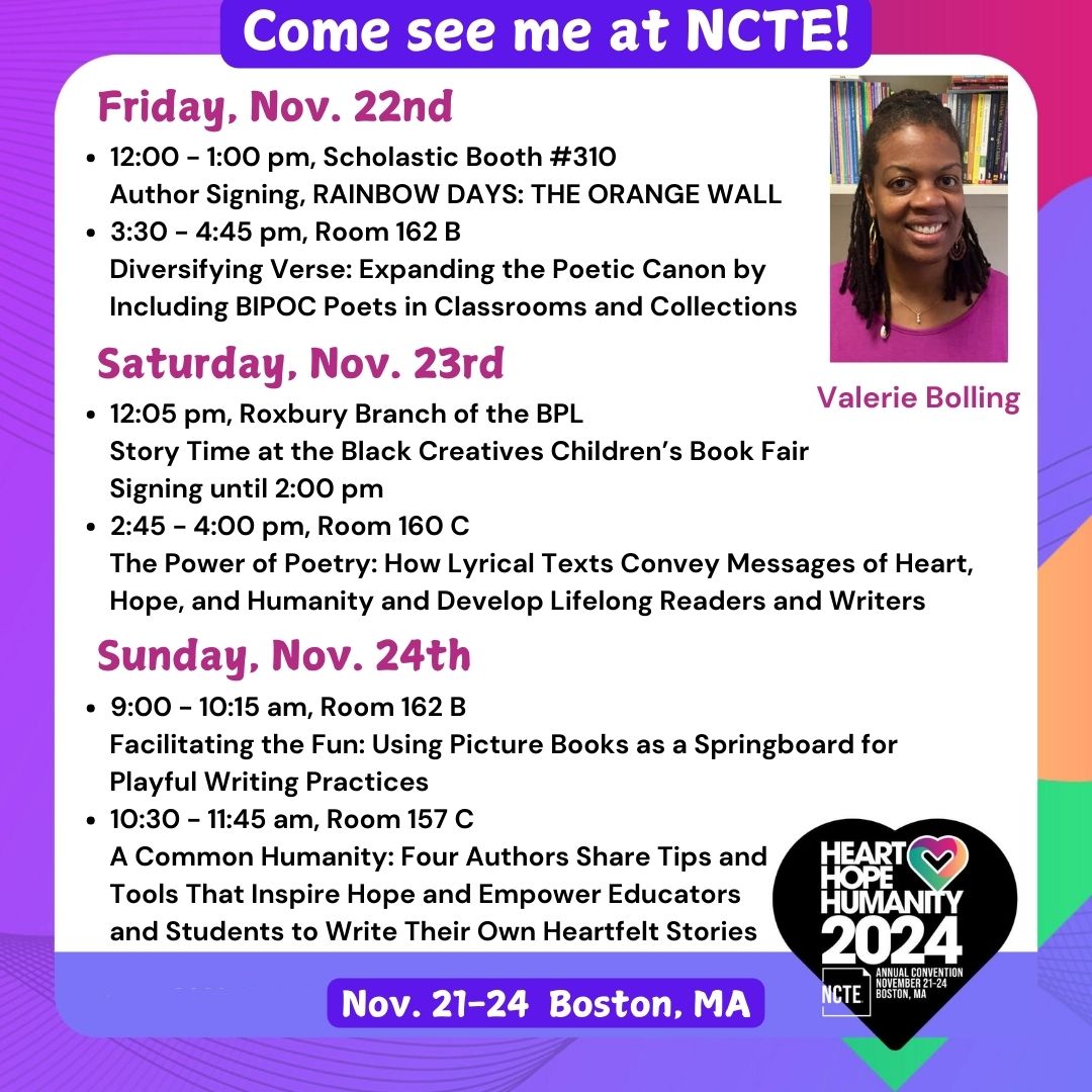 Looking forward to seeing you at #NCTE if you'll be there.