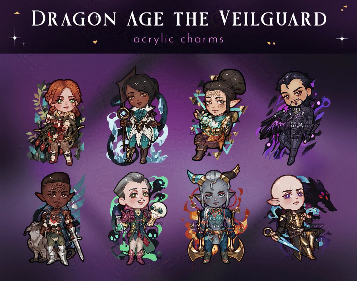 Ouroridae's tweet image. 🗡️#DragonAge The Veilguard PREORDERS OPEN 🐉

All of my Dragon Age charms, lanyards, washi tape and stickers are available to preorder! 
⭐️Preorders end on 13 Dec

My Lucanis and Taash prints are also available
#dragonagetheveilguard #veilguard 

⬇️