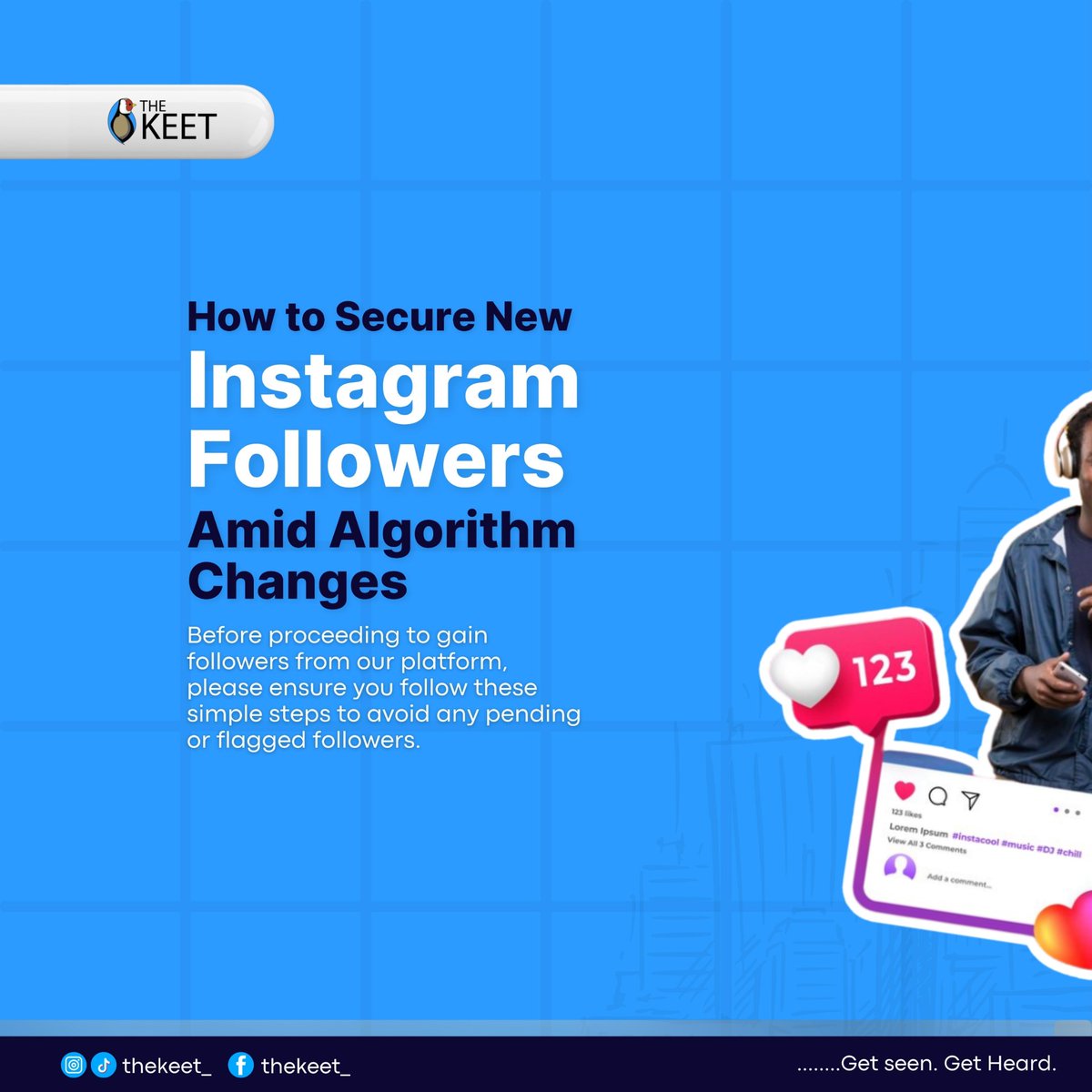 thekeet_'s tweet image. Before proceeding to gain followers from our platform. Please ensure to follow these simple steps to avoid any pending followers.
#TheKeet
#instagramalgorithm
#keepitsimple
#instagramrules