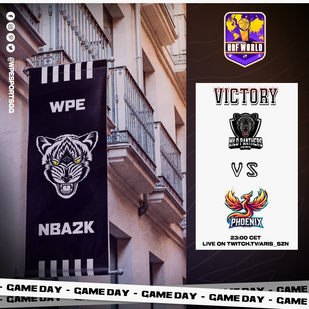 🔥 VICTORY 🔥
🆚️ @PhoenixeSport2K
🏀 Game 1 ➡️ 58 - 47 
🏀 Game 2➡️ 66 - 55
🏆 <a href="/HOFWorld2K/">HOF World</a>
#wpehype 🐆