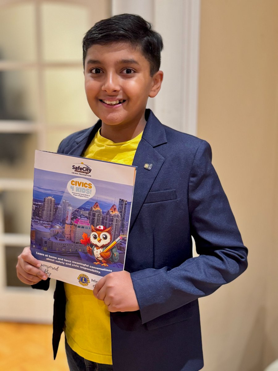 Our youngest community hero, Shrijay! 🌟 The son of a Hero Award winner &amp; Neighbourhood Watch Team Lead, he shared 231 Civics 4 Kids! workbooks with his school, inspiring civic responsibility and safety among students. Thank you for your dedication! 💙📚 #Civics4Kids #Hero