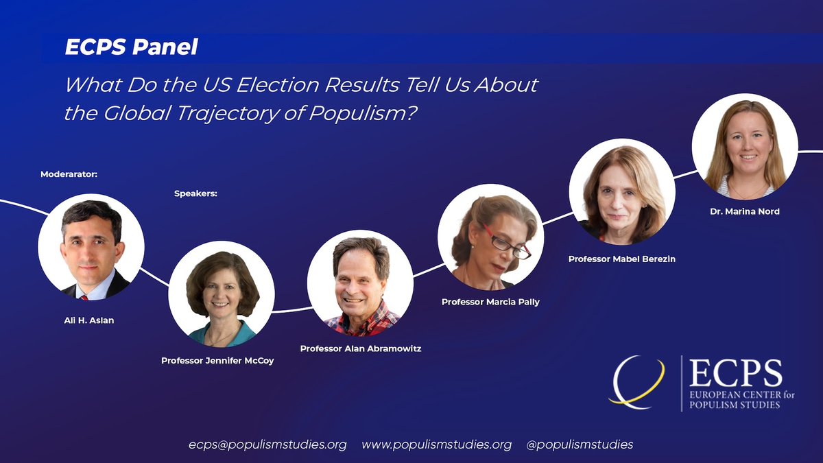 ECPS Panel - VIDEO

What Do the US Election Results Tell Us About the Global Trajectory of #Populism?

Moderator 
Ali H. Aslan (<a href="/aliHaslan/">Ali H. Aslan</a> - Washington-based Senior Journalist, Former Washington Correspondent &amp; Columnist of Zaman Daily).

Speakers
“It Was (Mostly) the #Economy,