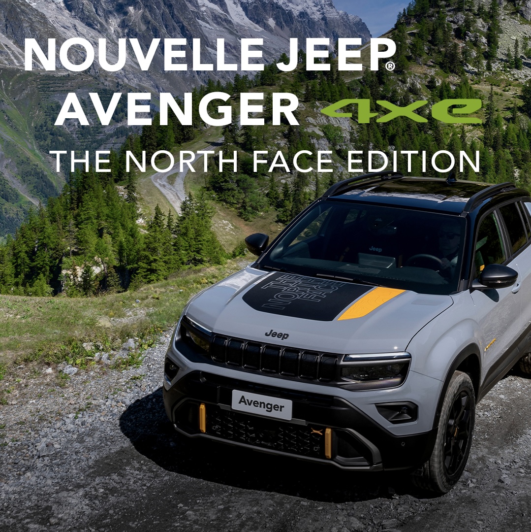 JeepFrance's tweet image. Nouvelle Jeep® Avenger 4xe The North Face, l’aventure et la liberté s’offrent à vous ! 

@thenorthface 
#Jeep #JeepAvenger #NeverStopExploring #Jeep4xe