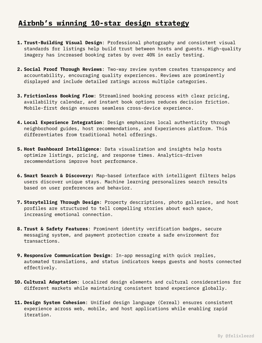 Airbnb on how to design a winning 10-star product (genius playbook).