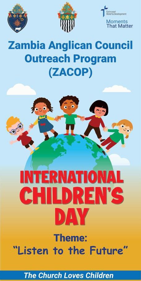 Zambia Anglican Council Outreach Program (ZACOP) (@zacop16) on Twitter photo <a href="/ZACOP16/">Zambia Anglican Council Outreach Program (ZACOP)</a> joined the rest of the world in celebrating the World Children's Day under the theme "Listen to the Future."
The Anglican Church in Zambia through <a href="/ZACOP16/">Zambia Anglican Council Outreach Program (ZACOP)</a> has been involved in promoting Early Childhood Development for since 2012 with the support of <a href="/EpiscopalRelief/">Episcopal Relief & Development</a>. <a href="/ZACOP16/">Zambia Anglican Council Outreach Program (ZACOP)</a> joined the rest of the world in celebrating the World Children's Day under the theme "Listen to the Future."
The Anglican Church in Zambia through <a href="/ZACOP16/">Zambia Anglican Council Outreach Program (ZACOP)</a> has been involved in promoting Early Childhood Development for since 2012 with the support of <a href="/EpiscopalRelief/">Episcopal Relief & Development</a>.