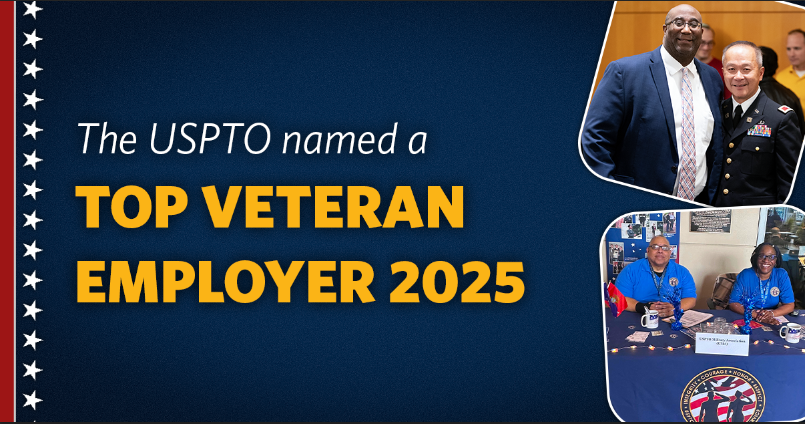 USPTO (@uspto) on Twitter photo Weāre thrilled to share the USPTO is one of only two federal agencies named a Top 25 Veteran Employer for 2025 by <a href="/Militarydotcom/">Military.com</a>. The designation highlights our emphasis on veteran hiring, professional development, employee experience, and military outreach. Weāre thrilled to share the USPTO is one of only two federal agencies named a Top 25 Veteran Employer for 2025 by <a href="/Militarydotcom/">Military.com</a>. The designation highlights our emphasis on veteran hiring, professional development, employee experience, and military outreach.