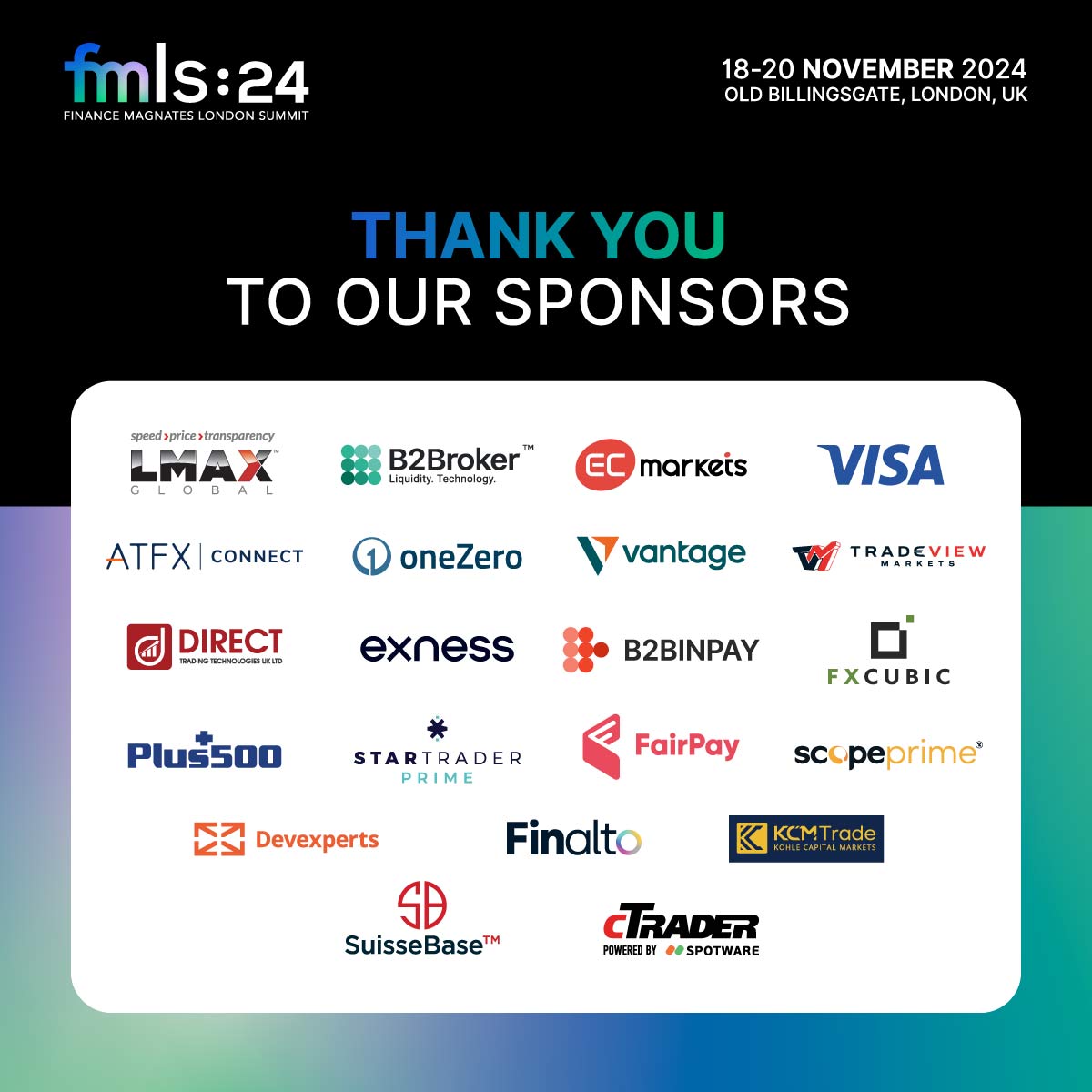 F_M_events's tweet image. Big thanks to our amazing sponsors for being a vital part of FMLS:24! Your support powers the connections, innovation, and excellence at FMLS:24. Here’s to an unforgettable event! See you next year.

#fmls #fmls24 #fmevents