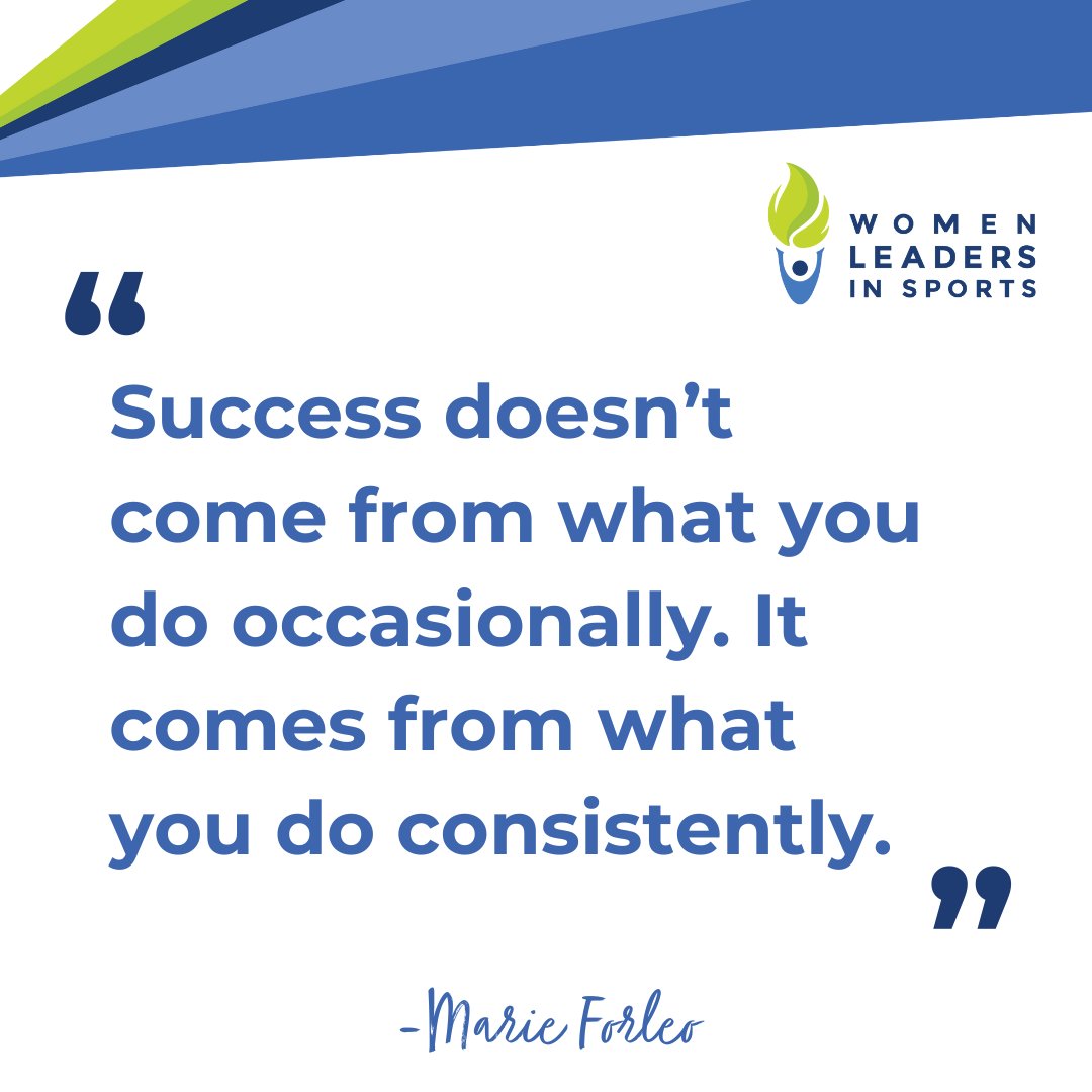 💚💙 #WeAreWomenLeaders #WomenLeadersInSports