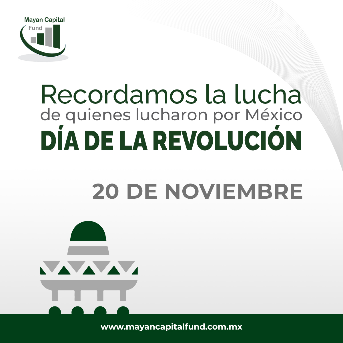 MayanCapital's tweet photo. Hoy recordamos el espíritu de cambio y justicia que marcó la Revolución Mexicana. Sigamos inspirados por aquellos que soñaron con un México más fuerte y equitativo. ¡Feliz 20 de noviembre! https://t.co/0pU44wLPPd