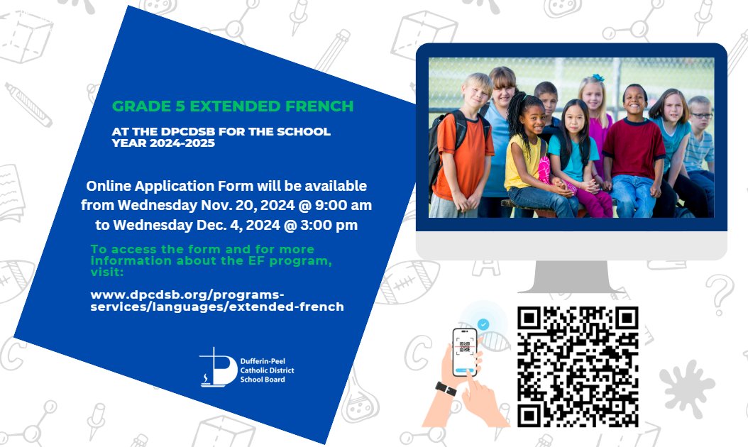 FSL at the DPCDSB (@dp_fsl) on Twitter photo The Online Application Form for the Grade 5 Extended French Program at DPCDSB for the 2025-2026 school year is now open.
More information @ dpcdsb.org/programs-servi…
<a href="/DP_FSL/">FSL at the DPCDSB</a> The Online Application Form for the Grade 5 Extended French Program at DPCDSB for the 2025-2026 school year is now open.
More information @ dpcdsb.org/programs-servi…
<a href="/DP_FSL/">FSL at the DPCDSB</a>