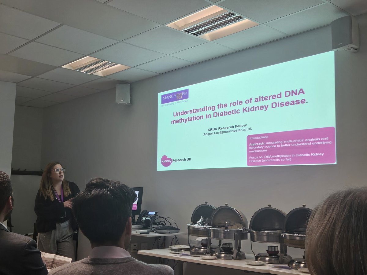 <a href="/gmnephrology/">GMANN</a> <a href="/KidneyNW22/">NW Kidney Network</a> <a href="/saifalchalabi1/">Saif Al-Chalabi</a> <a href="/abilay/">Abigail Lay</a> <a href="/RW_Naylor/">Richard W Naylor</a> <a href="/the_saltybean/">Tom McDonnell</a> <a href="/SalfordRenal/">Salford Care Organisation Renal Department</a> <a href="/abilay/">Abigail Lay</a> shares her work on DNA methylation in Diabetic Kidney Disease and potential impacts of this #GMANN