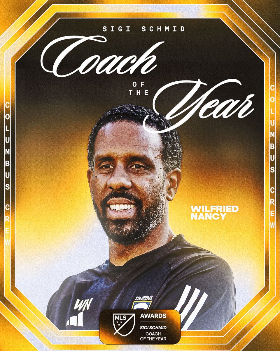 ▪️ Club-record points (66)
▪️ Club-record goals scored (72)
▪️ Club-record wins (19)
▪️ League-best point differential (+32)

Wilfried Nancy is the 2024 MLS Coach of the Year. 🫡