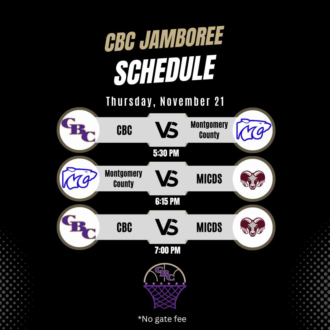 CBCHS_Hoops's tweet photo. Thursday, November 21st, CBC will host a 3 team event… come check us out‼️ https://t.co/bJF7VgBTUS