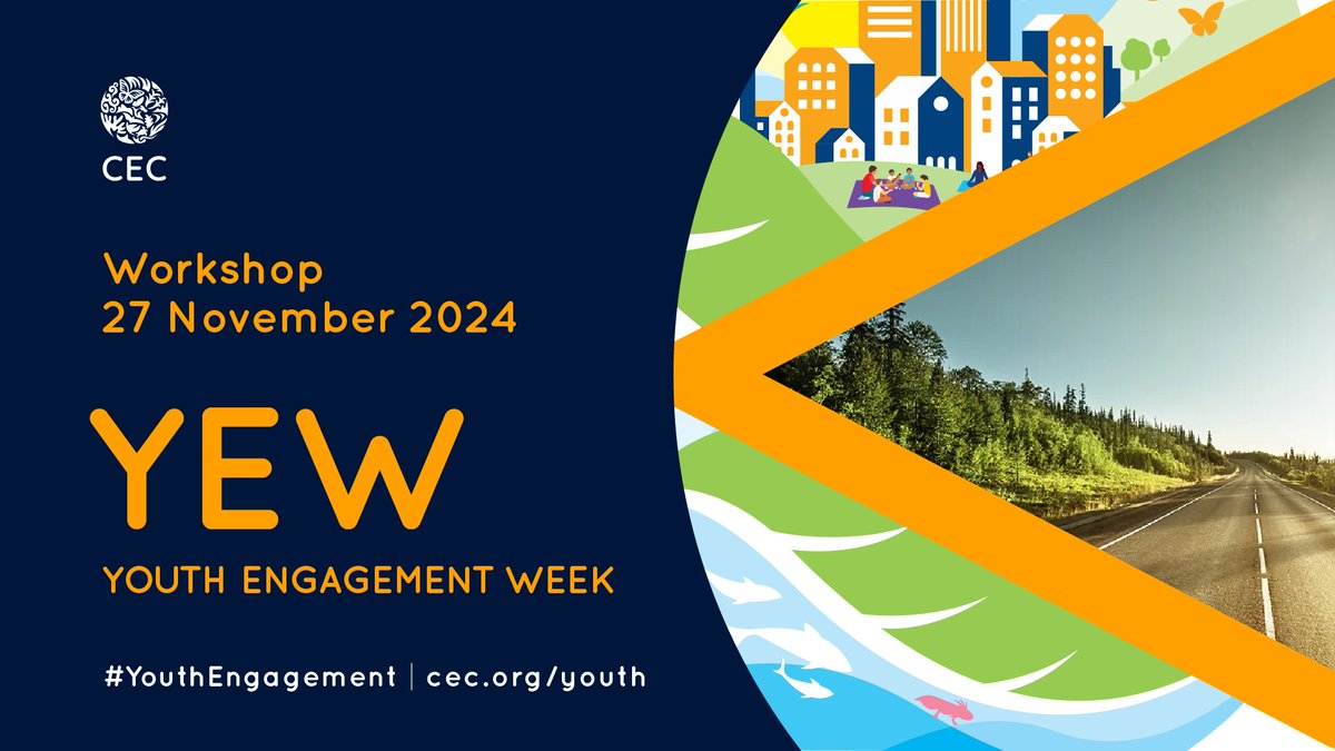 🎉Share your perspectives about the CEC’s Horizon 2030 initiative at the 2024 CEC #YouthEngagementWeek workshop!

Meet our #youth facilitators 🇨🇦Sophie 🇲🇽Frida &amp; 🇺🇸Agustín, who will bring your voices to #JPAC Public Forum

📌27 Nov @ 5:00 PM ET
👉cec.org/events/2024-yo…