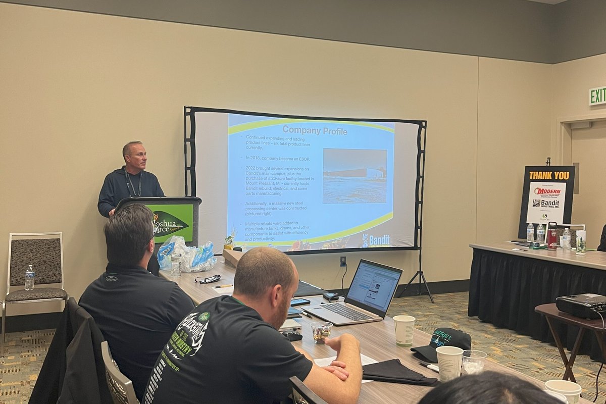 JoshuaTreeUSA's tweet image. 🎸 A standing ovation for our mainstage sponsors, Modern Group Ltd and Bandit Industries! Your partnership truly ROCKS and made our Rockstar Conference in Baltimore, MD, a smashing success. 🙌✨#ThankYou #PartnershipGoals #JoshuaTreeExperts #GreenIndustryRockstars