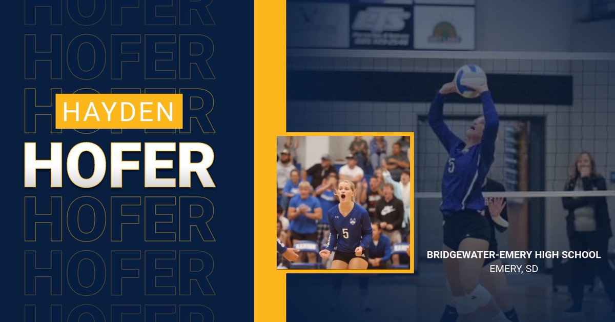 NEW COMMIT! We are thrilled to announce the commitment of Hayden Hofer to the MMU volleyball team! Hayden is a setter from Bridgewater-Emery High School! Has 135 total aces in three years and she has been First team All Conference the last two years! Welcome to the team Hayden!