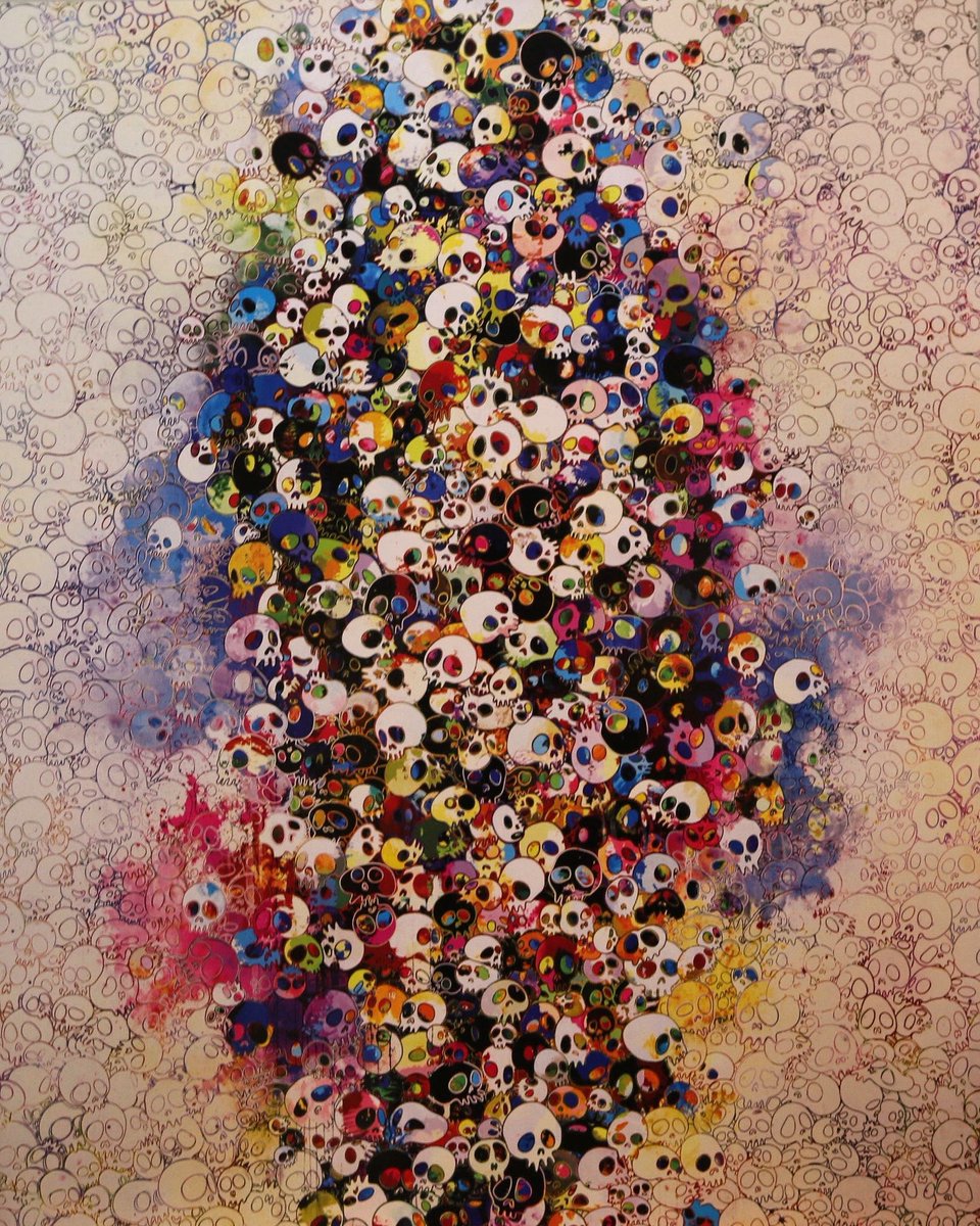 ArtTakaoka's tweet image. Artist: Takashi Murakami
Title: Who’s Afraid of Red, Yellow, Blue and Death
Year: 2011
Edition: 300
Size: 600 x 770.3 mm
Medium: Offset print with silver and silkscreen with spot UV varnishing

#TakashiMurakami #RedYellowBlueAndDeath #OffsetPrint #SilkscreenArt