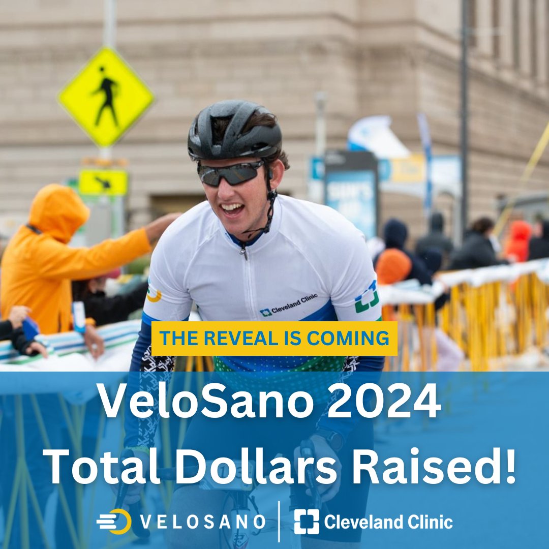 VeloSano (@bikevelosano) on Twitter photo Mark your calendars! We’re about to reveal the total dollars raised from VeloSano 2024 tomorrow (Nov. 21)! You don't want to miss the AMAZING announcement to see how much everyone helped raise for cancer research at <a href="/ClevelandClinic/">Cleveland Clinic</a> and <a href="/CleClinicKids/">Cleveland Clinic Children’s</a>.
#VeloSano #CleClinicCancer Mark your calendars! We’re about to reveal the total dollars raised from VeloSano 2024 tomorrow (Nov. 21)! You don't want to miss the AMAZING announcement to see how much everyone helped raise for cancer research at <a href="/ClevelandClinic/">Cleveland Clinic</a> and <a href="/CleClinicKids/">Cleveland Clinic Children’s</a>.
#VeloSano #CleClinicCancer