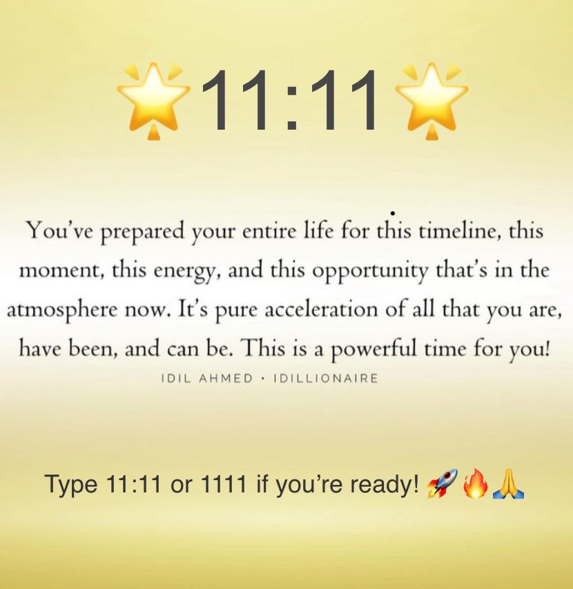 findinmyway2luv's tweet image. 🌟 11:11 🌟

This message is for you⚡️

You’ve prepared your entire life for this timeline, this moment, this Energy, and this opportunity that’s in the atmosphere now

It’s pure acceleration of all that you are, have been &amp;amp; can be 

This is a powerful time for you!