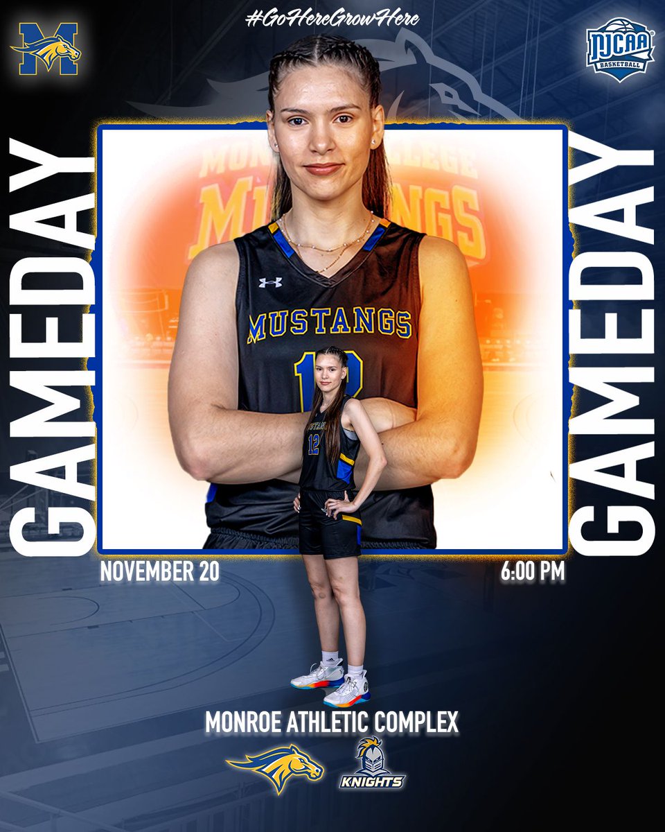 HOME OPENER!

Undefeated Monroe Mustangs women's basketball looks to continue their strong start to the season as they take on CCBC Essex, who are also undefeated, at 6:00 PM at the MAC!

Follow Live: 
📺: Youtube.com/MonroeMustangs
📊: MonroeUMustangs.com/WBBLiveStats

#GoHereGrowHere