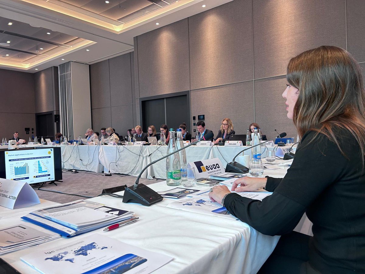 Nina Gregori (@ninagregorieuaa) on Twitter photo At the IGC Senior Officials' Meeting, I shared insights from <a href="/EUAsylumAgency/">EU Agency for Asylum - EUAA</a> Latest Asylum Trends 📊.
In September, EU+ saw a 10% rise in applications, with pending cases at an 8-year high. The EUAA supports 🇪🇺 countries with timely data to address asylum & migration challenges. At the IGC Senior Officials' Meeting, I shared insights from <a href="/EUAsylumAgency/">EU Agency for Asylum - EUAA</a> Latest Asylum Trends 📊.
In September, EU+ saw a 10% rise in applications, with pending cases at an 8-year high. The EUAA supports 🇪🇺 countries with timely data to address asylum & migration challenges.